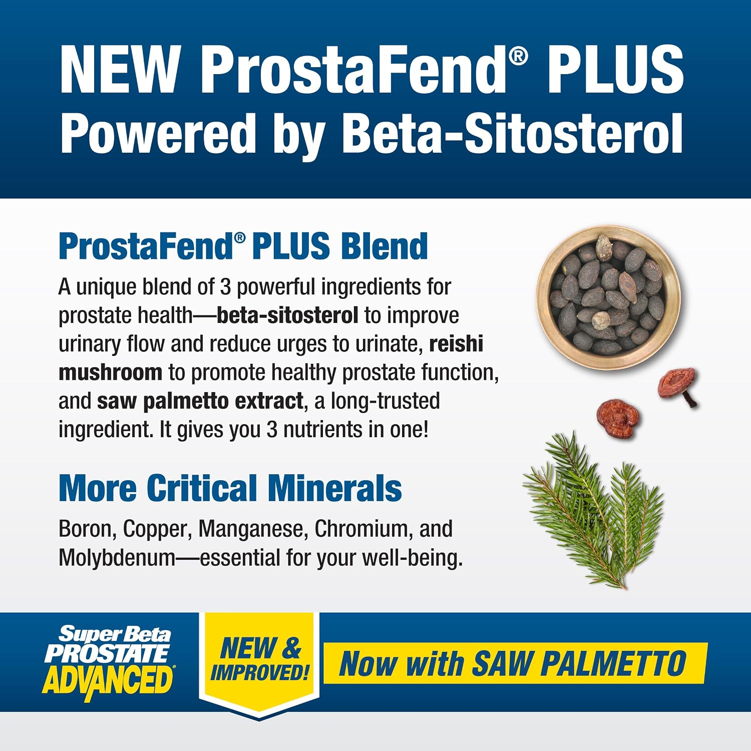 SUPER BETA PROSTATE Advanced with Saw Palmetto, Prostate Support, 180 Count