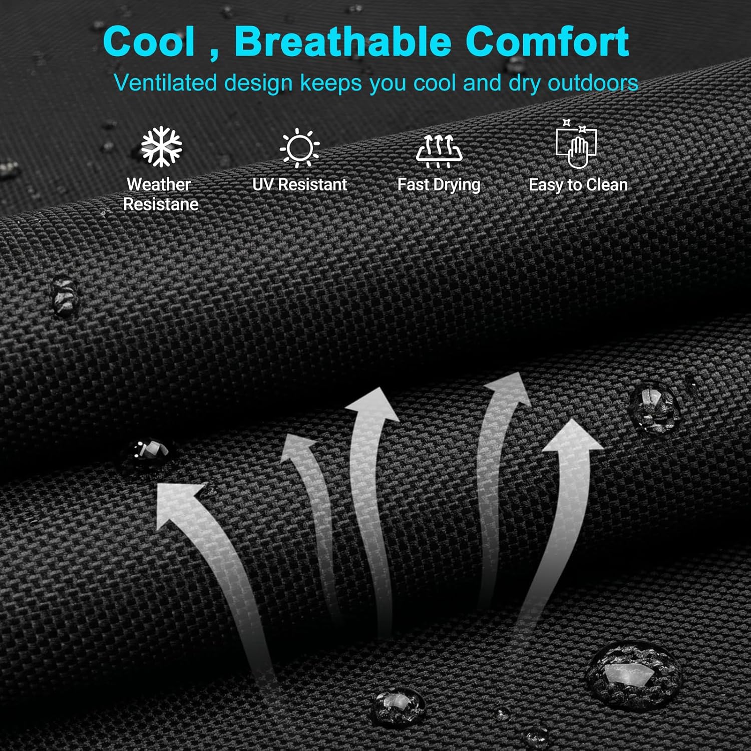 ABORON Tanning Chair, 5-Position Padded Folding Chaise Lounge
