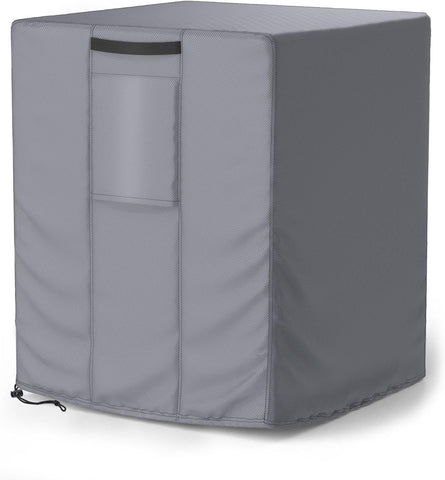 Mrrihand Central Air Conditioner Cover for Outside Units Waterproof Heavy Duty AC Unit for Outdoor Large AC Cover for Winter (30"X30"X32")-Grey