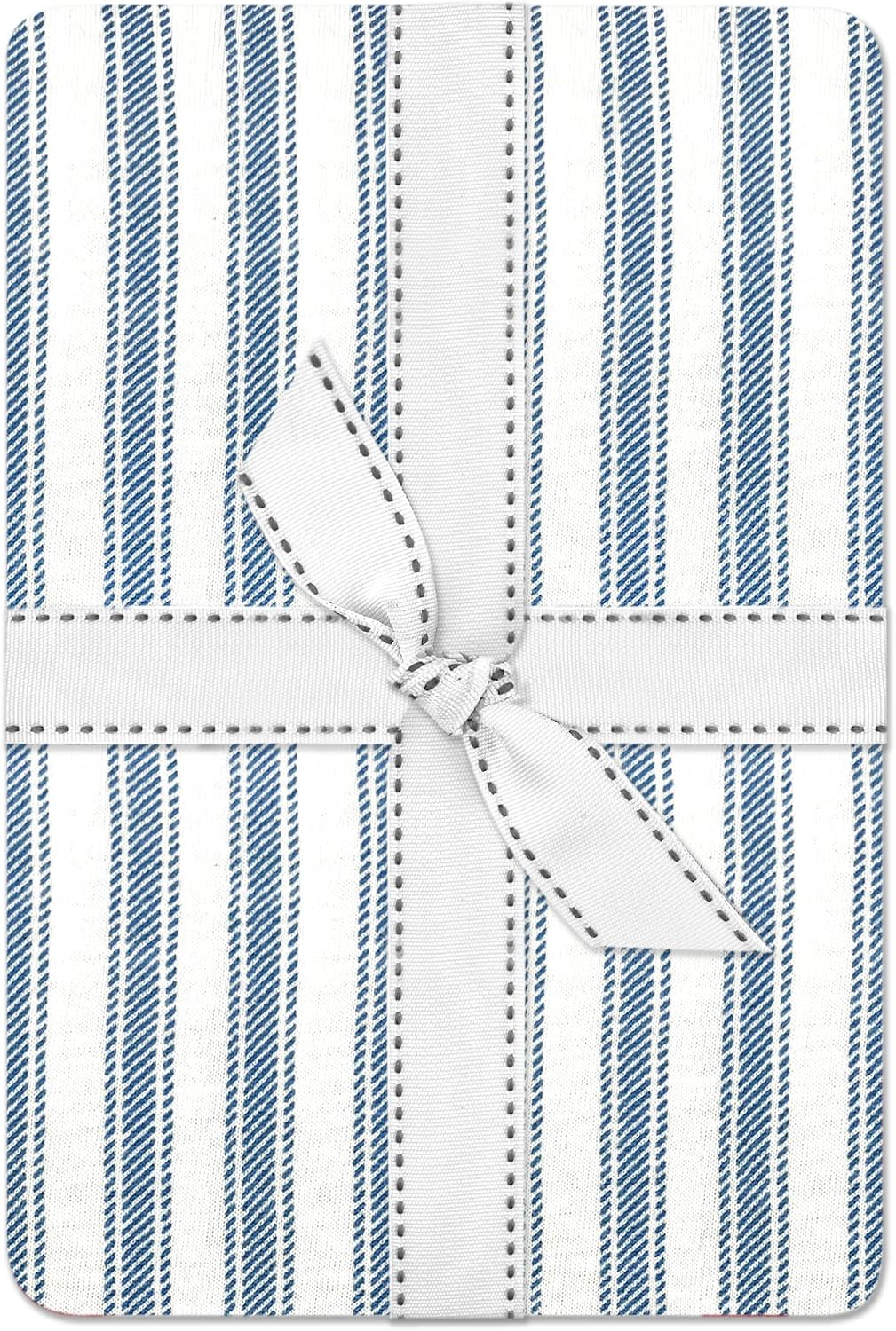 Butterblu Frankie Fitted Crib Sheet 100% Organic Cotton for Baby & Toddler Mattress, Breathable for Boys & Girls, Haberdashery, One Size