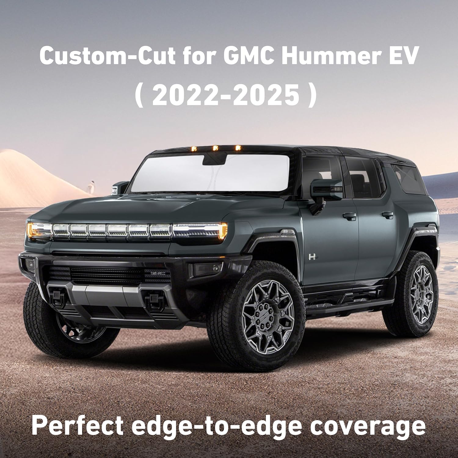 EcoNour Windshield Sunshade Compatible for GMC Hummer EV 2022-2024 2025