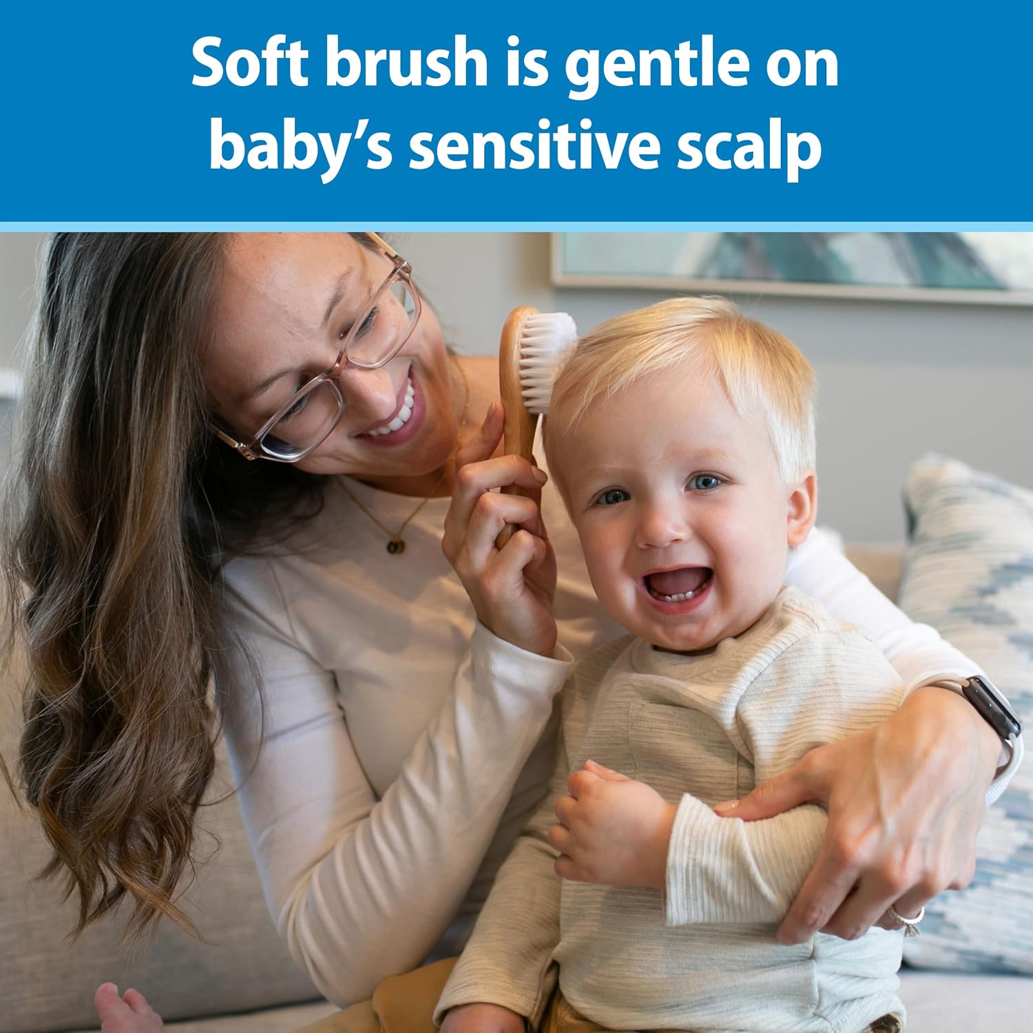 Dr. Brown's Soft and Safe Baby Brush + Comb