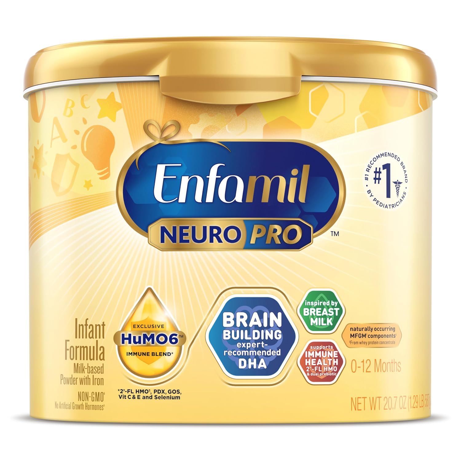 Enfamil NeuroPro Baby Formula Brain Building Duo DHA & MFGM, 20.7 Oz