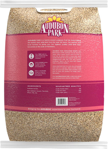 Audubon Park Sunflower Hearts Wild Bird Seed, 15-lb.