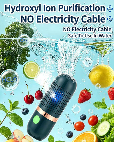 Portable Fruit and Vegetable Washing Machine, Cordless Food Purifier