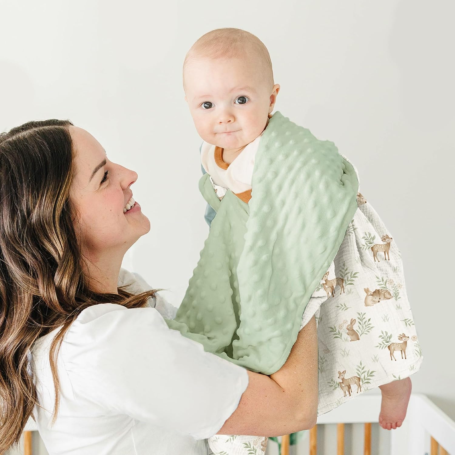 Konssy Soft Muslin Baby Blanket for Unisex Boys & Girls, 30 x 40 Inch