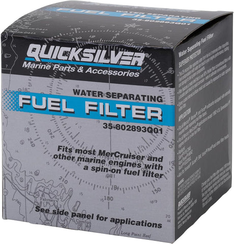 Quicksilver 802893Q01 Water Separating Fuel Filter, Mercury & MerCruiser