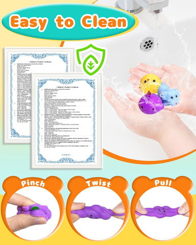 30 Pack Kawaii Squishy Toys, Fidget Party Favors for Kids 3-5, 4-8, 8-12