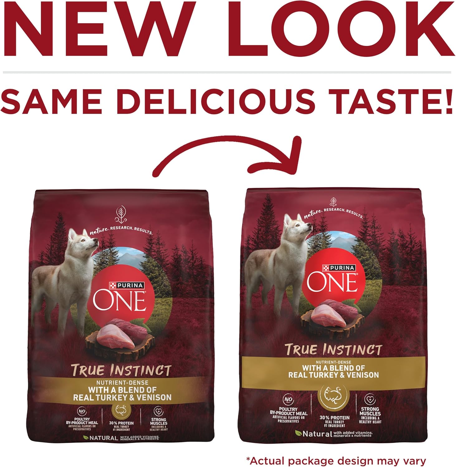 Purina ONE True Instinct Dry Dog Food, Real Turkey & Venison, 7.4 lb Bag