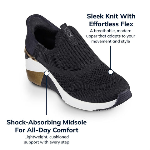 Skechers Women's A-Wedge Crecent Sneaker