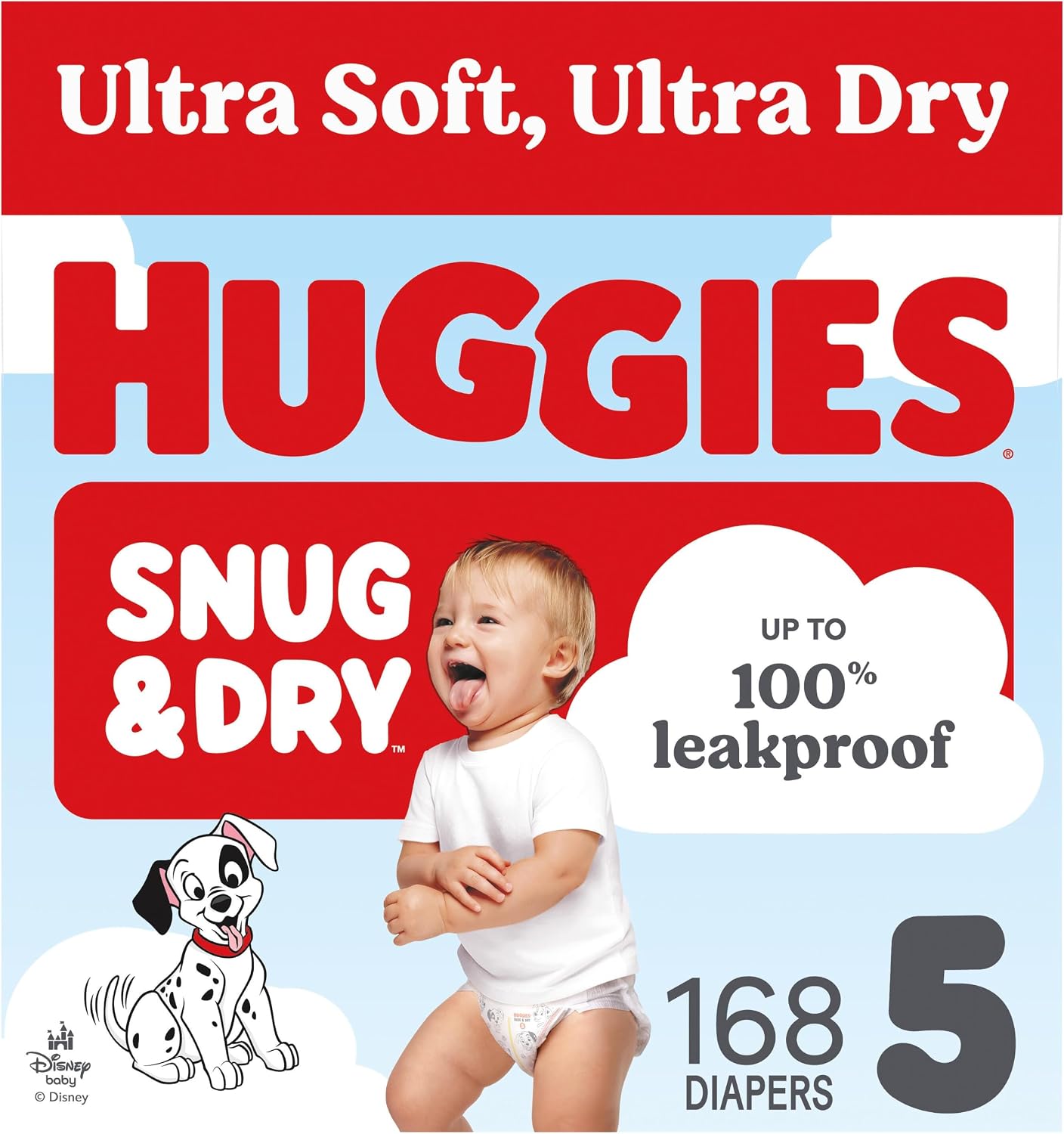 Huggies Snug & Dry Diapers Size 5, 168 Count