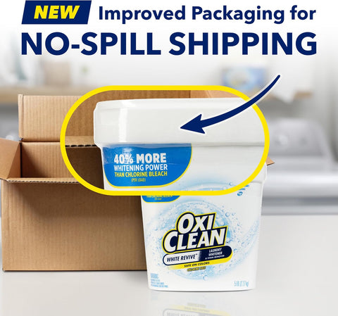 OxiClean White Revive Laundry Whitener and Stain Remover Powder, 5 lb