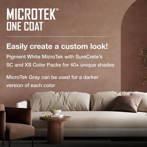 Surecrete MicroTek One Coat Microcement Overlay | White | 20 lb Pail