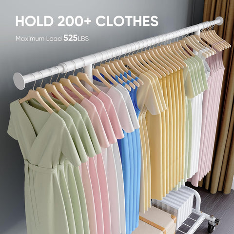 HOKEEPER Clothing Garment Rack Capacity 525LBS Collapsible Clothes Rack