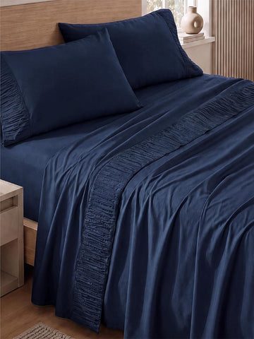 Bedsure Queen Sheet Set - 4 Pieces Soft, Breathable, Cooling Bed Sheets