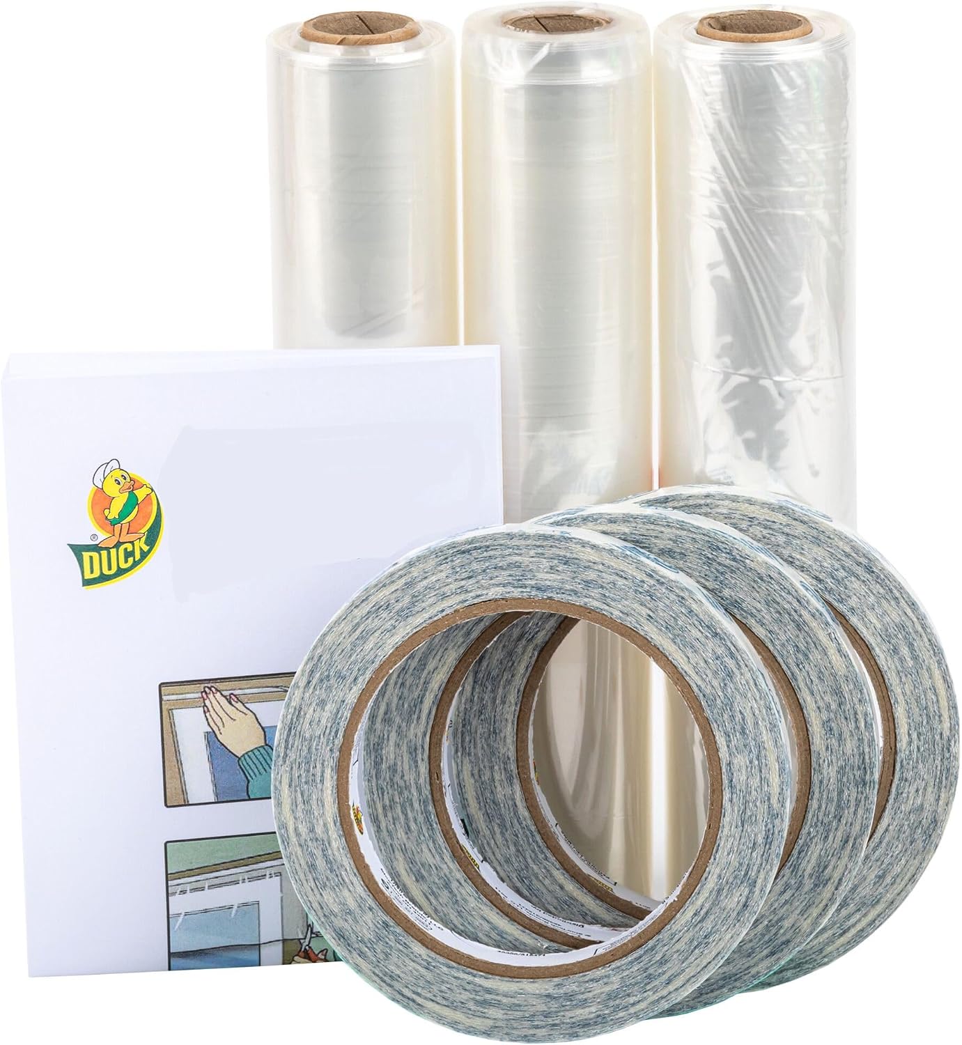 Duck Brand Window Insulation Kit 62 in x 630 in, Fits up to 15 Windows