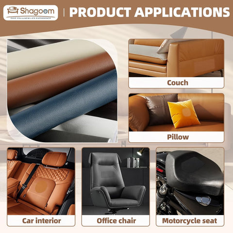 Leather Repair Kits, Large Vinyl Repair Patch for Couches Furniture