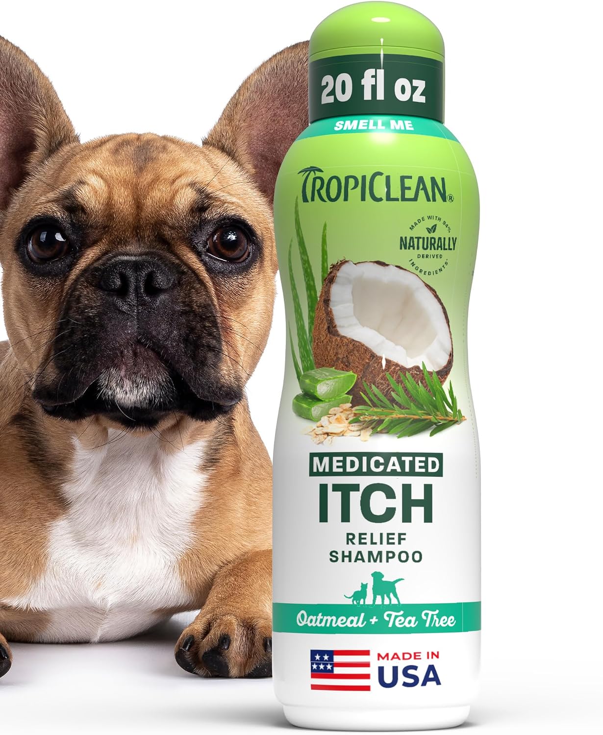 TropiClean Oatmeal Dog Shampoo, Medicated, 20oz