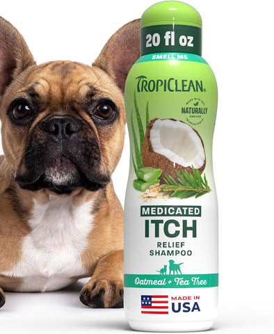 TropiClean Oatmeal Dog Shampoo, Medicated, 20oz