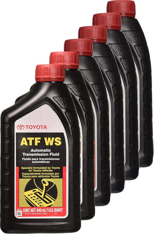 Toyota 00289-ATFWS Automatic Transmission Fluid, 192 Ounces, 6 Pack
