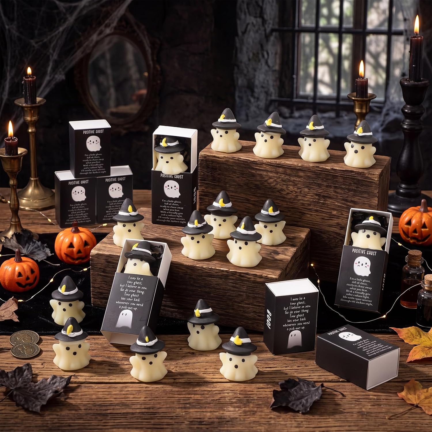 72 Sets Halloween Ghost Gifts Boo Positive Party Favors