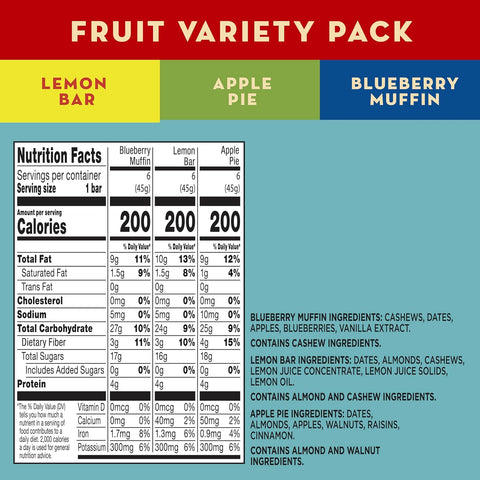 Larabar Variety Pack, Fruit & Nut Bars, 18 ct, 28.8 oz