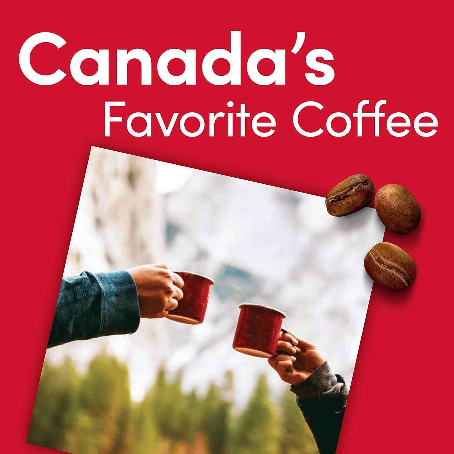 Tim Hortons Whole Bean Original, Medium Roast Coffee, Made with 100% Arabica Beans, 12 Ounce Bag, 6-Pack