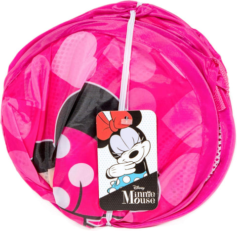 Jay Franco Disney Minnie Mouse Pop Up Hamper - Mesh Laundry Basket/Bag with Durable Handles (Official Disney Product)