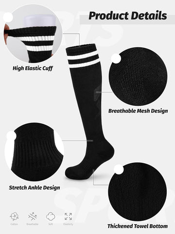 Hryrbay Kids Soccer Shin Guards and Socks Toddler Youth Soccer Shin Pad Set