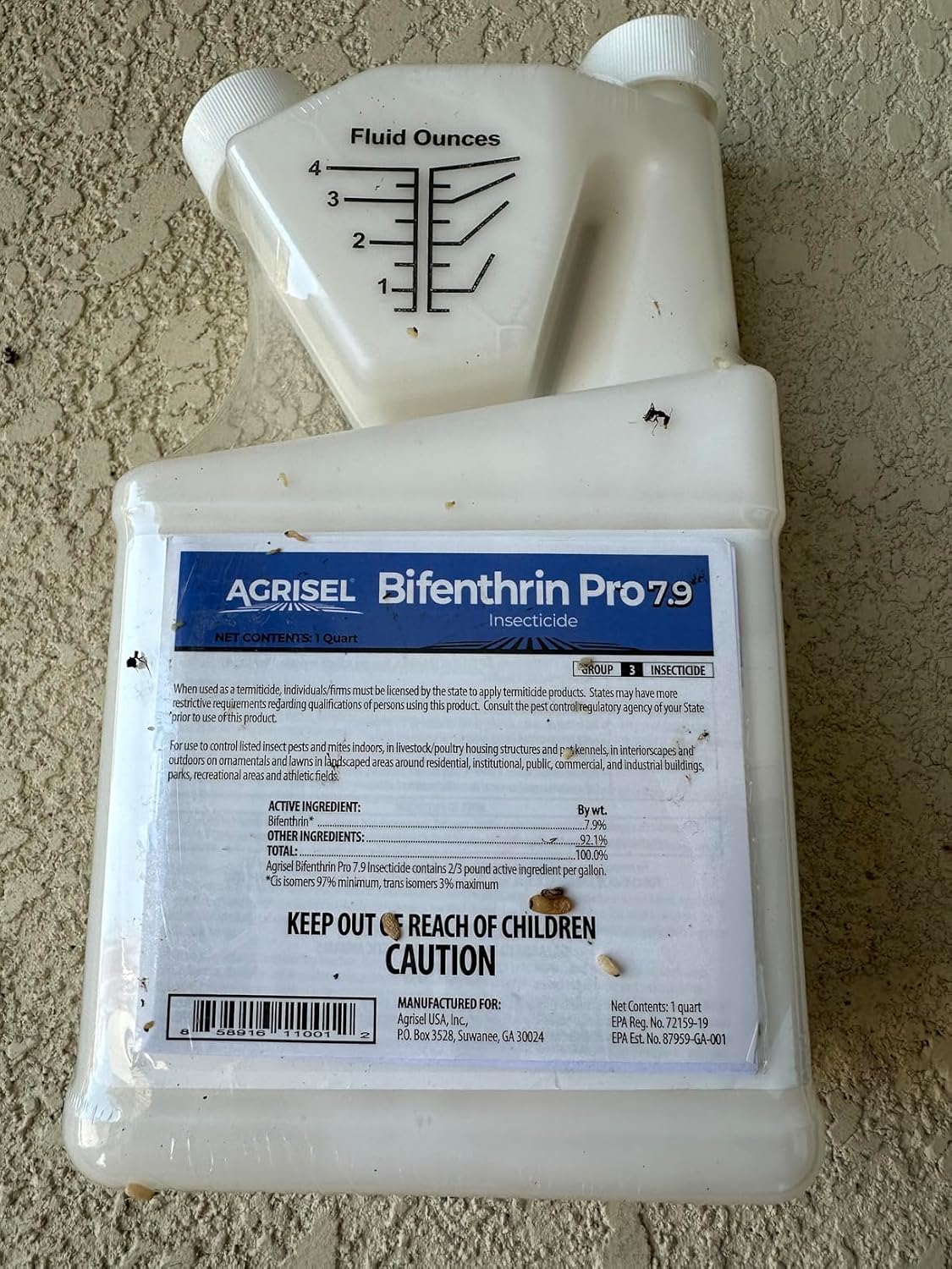 Agrisel Bifenthrin Pro 7.9, Insect Control, Safe for Plants & Crops, Insecticide, Effective Against 125+ Insects, 16 Ounces