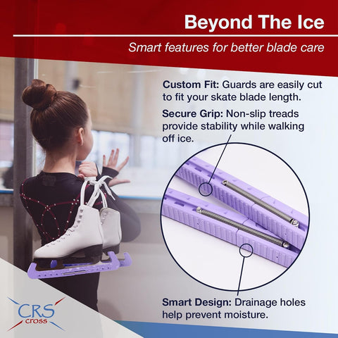 CRS Cross Ice Skate Guards, Soakers & Towel. Complete Skating Care Set