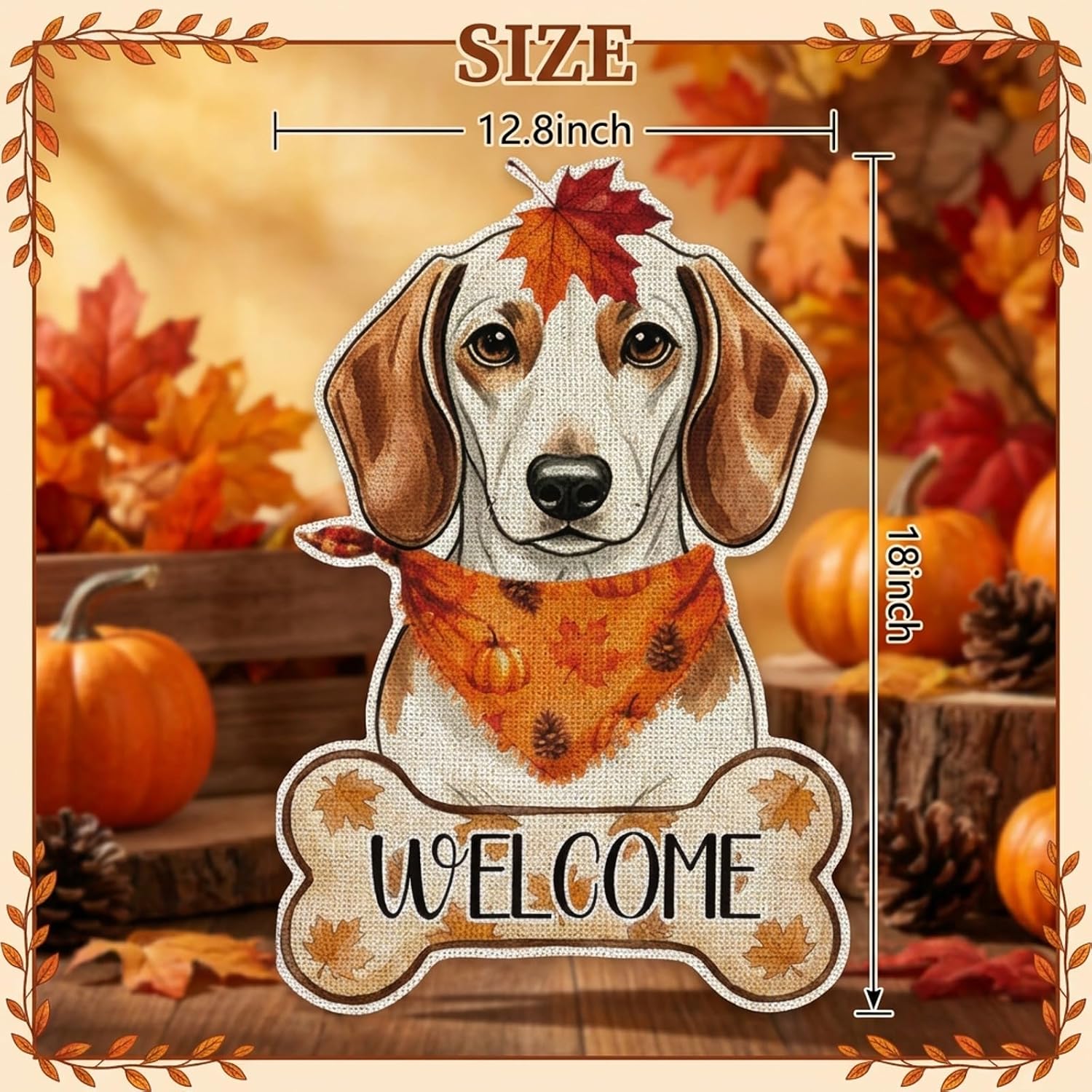 Fall Beagle Decor Outdoor - Beagleund Fall Dog Decor Double Sided Garden Flag Outside Vertical Autumn Holiday Welcome Yard Decoration Lawn Outdoor Decor