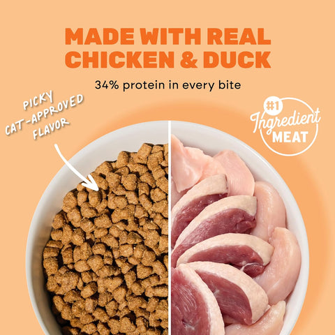 I AND LOVE AND YOU Naked Essentials Dry Cat Food, Chicken & Duck | 3.4lb
