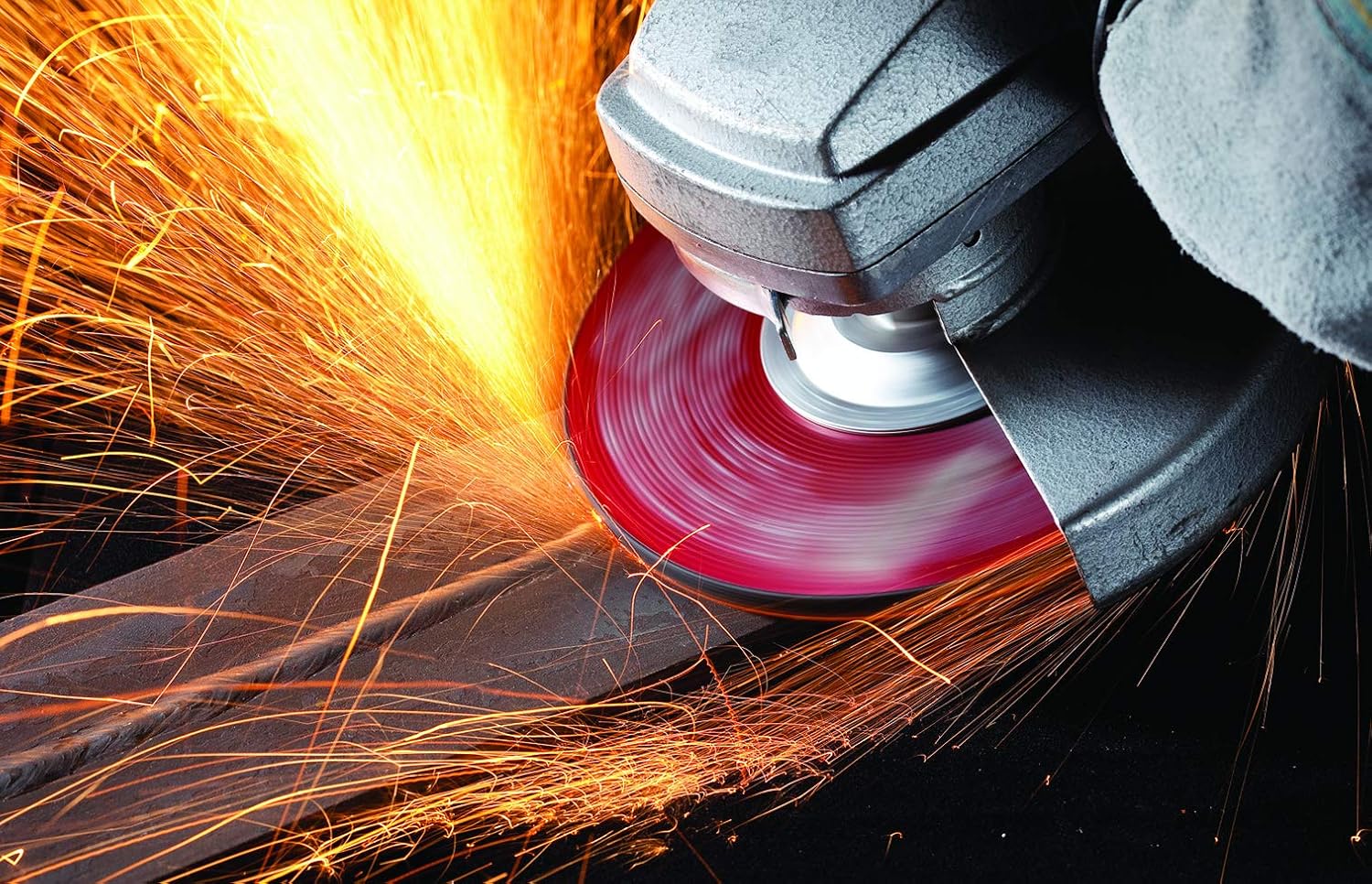 United Abrasives-SAIT 20076 A24R General Purpose/Long Life Grinding Wheel (Type 27/Depressed Center) 6" x 1/4" x 5/8-11", 10-Pack