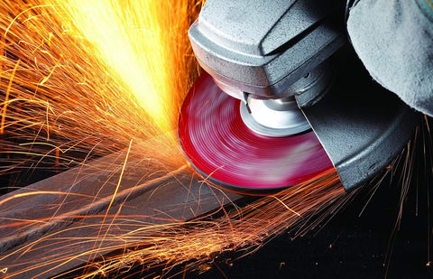 United Abrasives-SAIT 20076 A24R General Purpose/Long Life Grinding Wheel (Type 27/Depressed Center) 6" x 1/4" x 5/8-11", 10-Pack