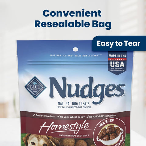 Blue Buffalo Nudges Homestyle Beef & Rice Dog Treats, 16 oz