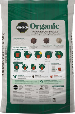 Miracle-Gro Organic Indoor Potting Mix, 16 qt.