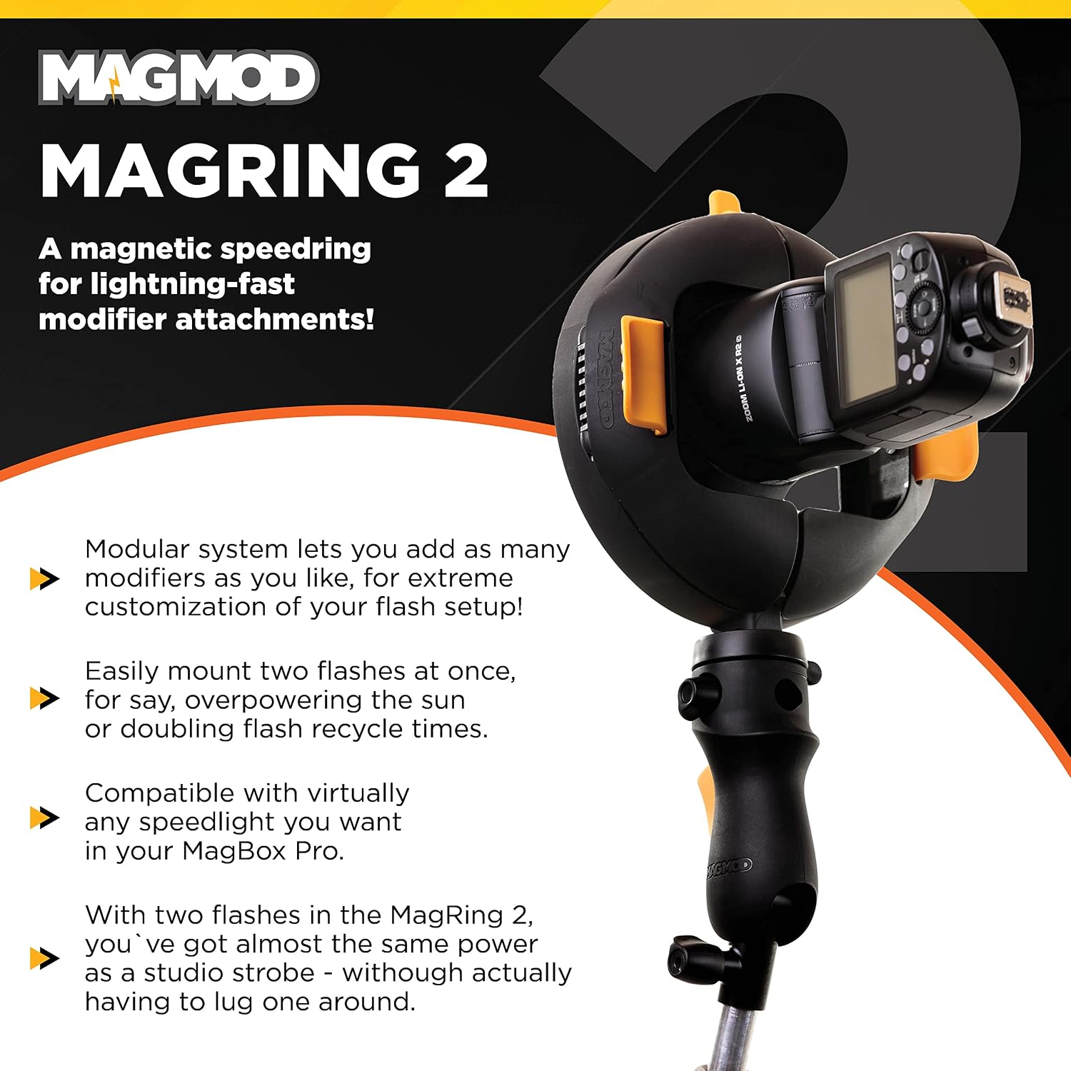 MagMod MagRing 2 Softbox Mount, Photography Lighting MagBox Accessory Base