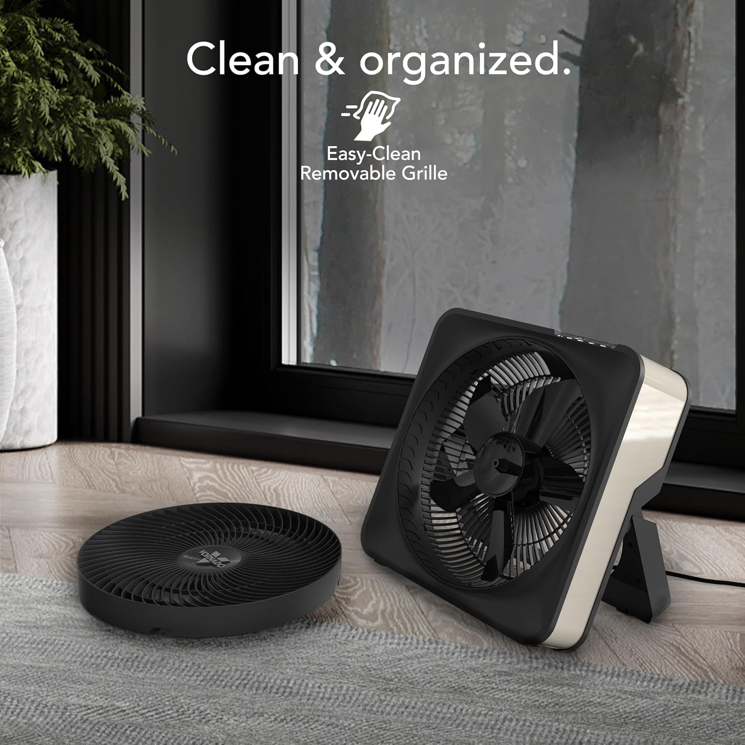 Vornado Model 80X High Velocity Box Fan, 20 Inch, Digital Display, Timer