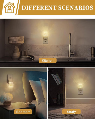 DORESshop LED Night Light,Baby Night Lights [2 Pack],Plug in Night Light