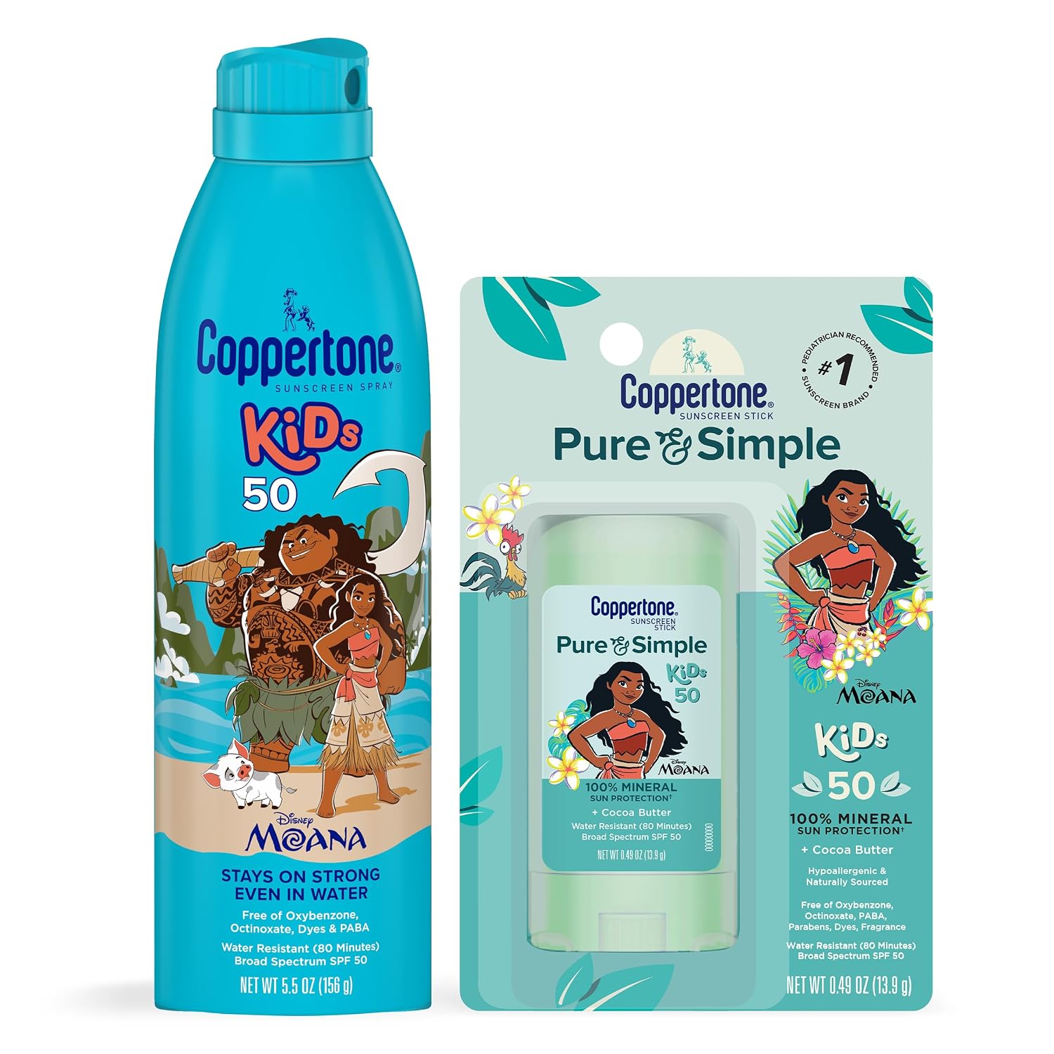 Coppertone Kids Sunscreen Set, Variety Pack, 2 Items