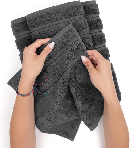American Soft Linen 100% Cotton Luxury Turkish Towels, 4 PC Bath Towel Set