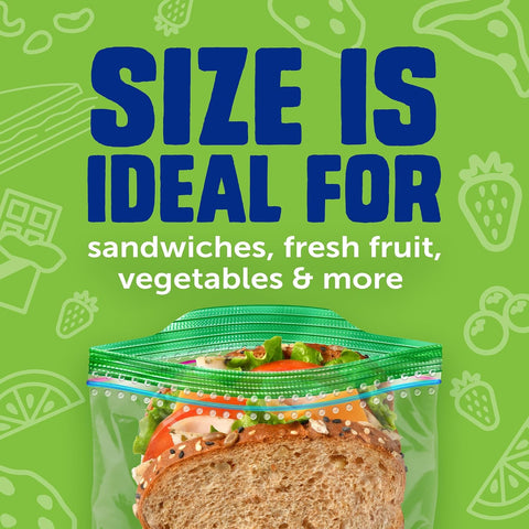Ziploc Sandwich & Snack Bags, Food Storage, Easy Open & Close, 270 Count