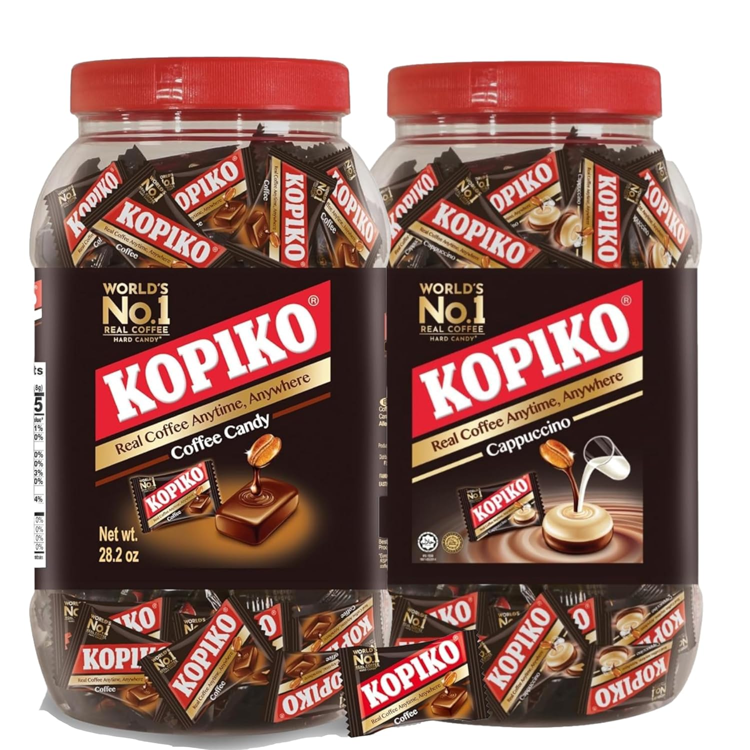 Kopiko Coffee & Cappuccino Candy – Hard Candy from Indonesia (2-Pack)