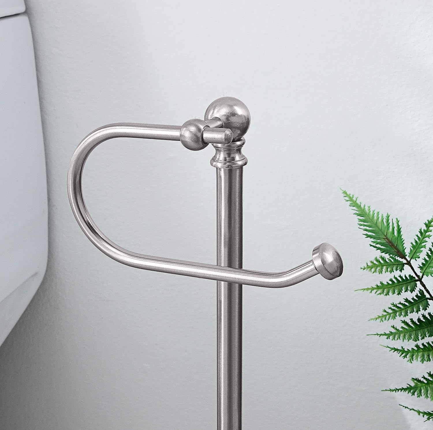 SunnyPoint Classic Bathroom Free Standing Toilet Tissue Paper Roll Holder Stand