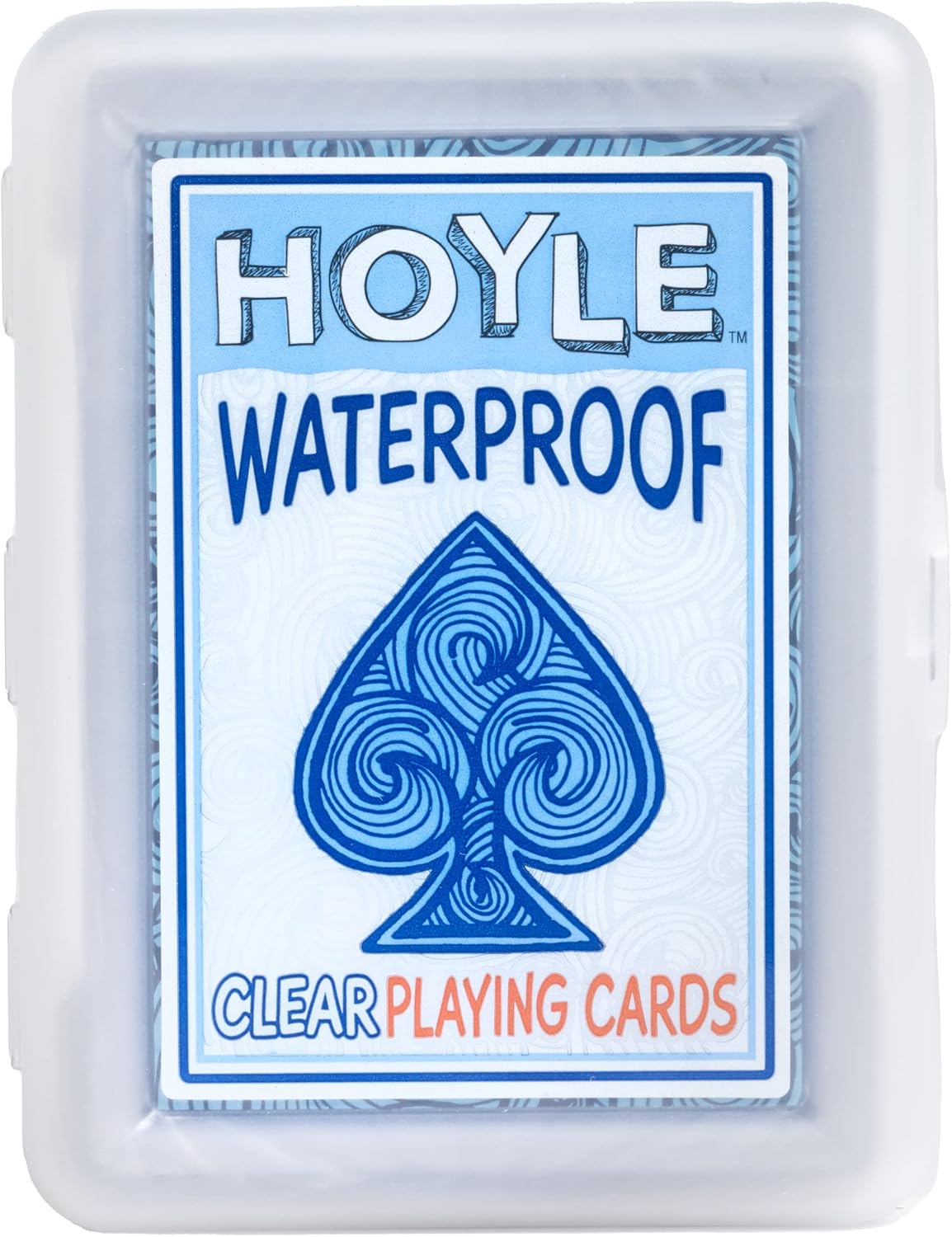 Hoyle Waterproof Clear Plastic Playing Cards 1 Deck Outdoor Pool