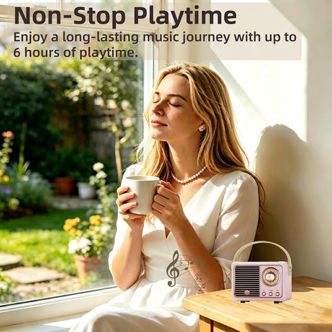 Baolira Retro Bluetooth Speaker, Gifts for Teen Girls, Cute Room Decor