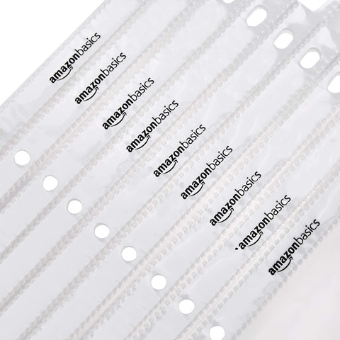 Amazon Basics Sheet Protectors for 3 Ring Binder, Heavyweight, Polypropylene, Top Loading, Letter Size, 8.5 x 11 Inch, 200-Pack, Clear