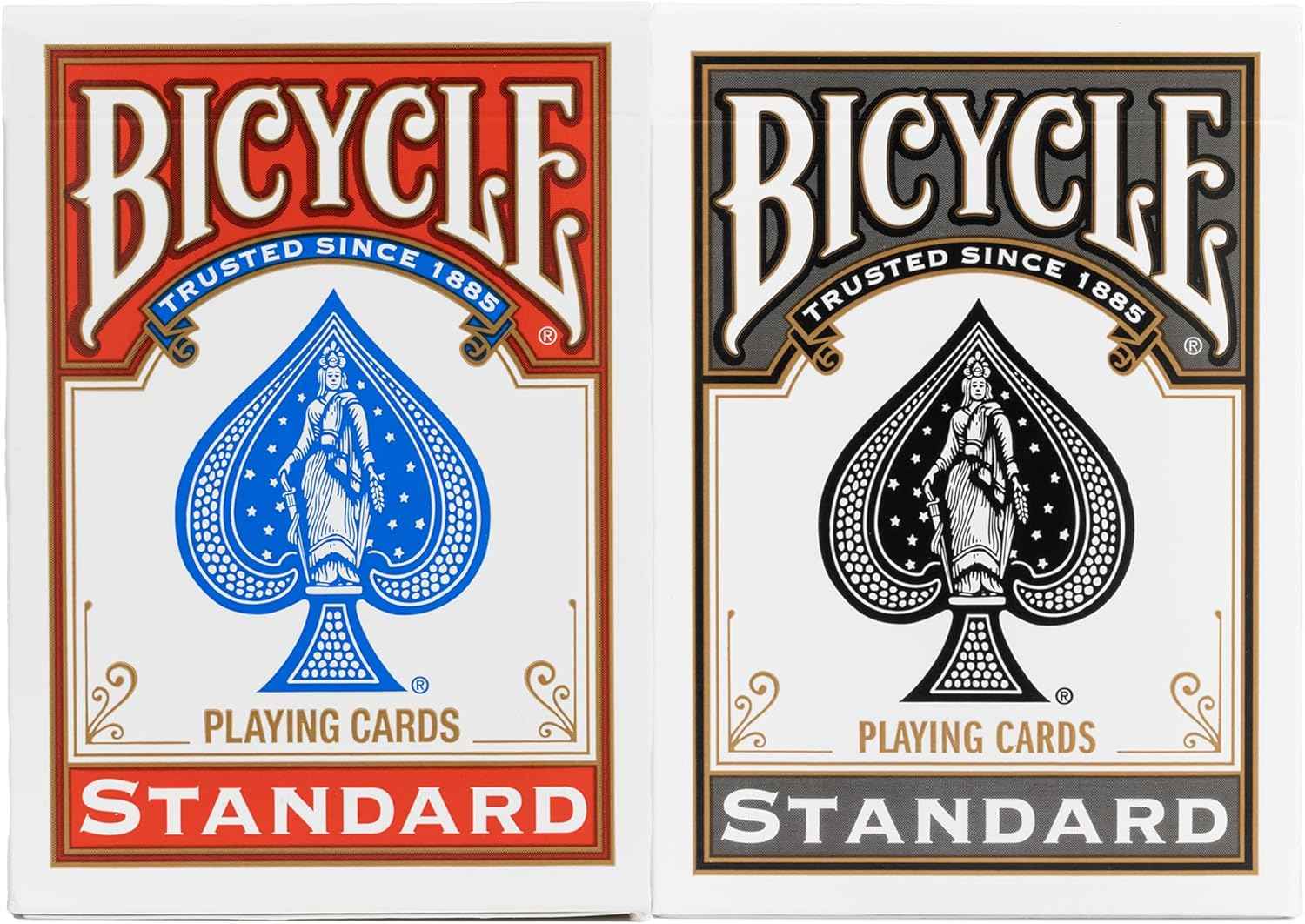 Bicycle Rider Back Playing Cards 2 Pack Red and Black Poker Size