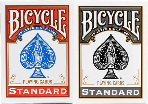 Bicycle Rider Back Playing Cards 2 Pack Red and Black Poker Size